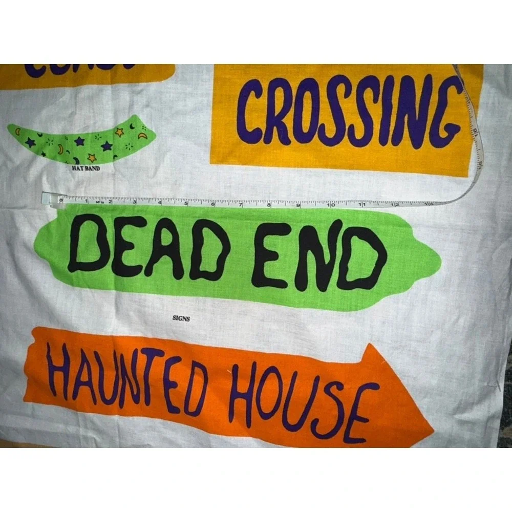 Vintage Witch Halloween Cut Sew Fabric Panel Which Way Springs Industries